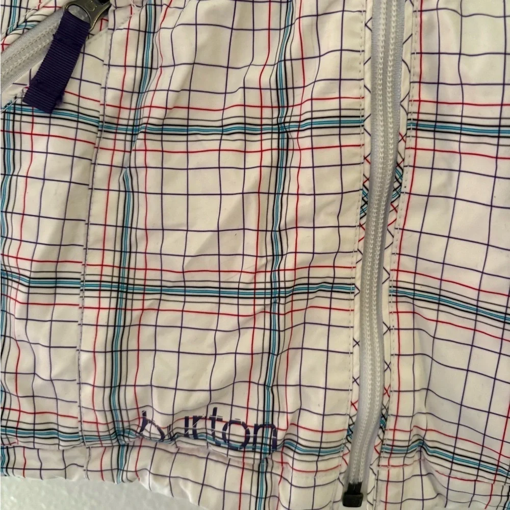 Burton collection Multicolor Plaid Hooded Jacket impermeable
